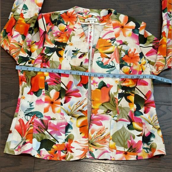 Coldwater Creek Vibrant Floral Jacket Size XL NWOT - Picture 7 of 9